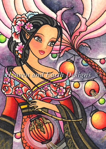 QS Kimono Lantern Mermaid - Click Image to Close